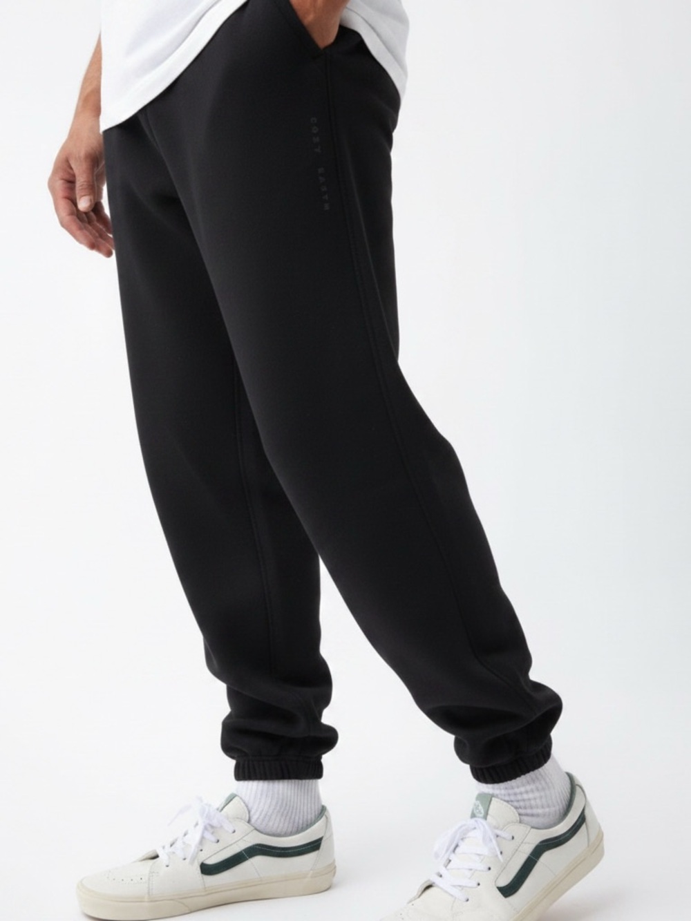 Cozy Earth Cityscape Sweatpants - Mens XL - black - Retail $108 - New WITH FLAW